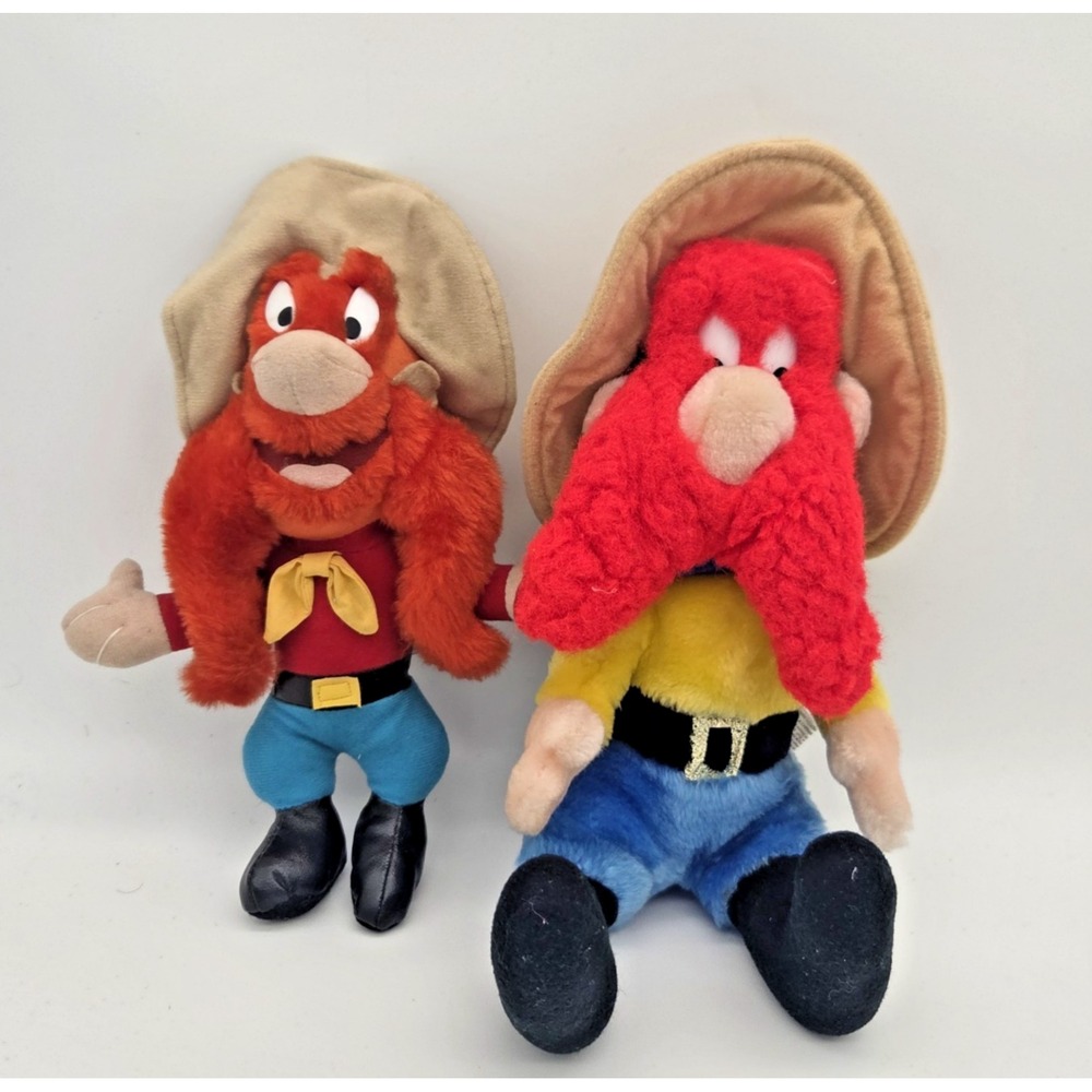 Yosemite Sam Plush 1989 Mighty Star Warner Brothers VTG Looney Tunes Lot Of 2